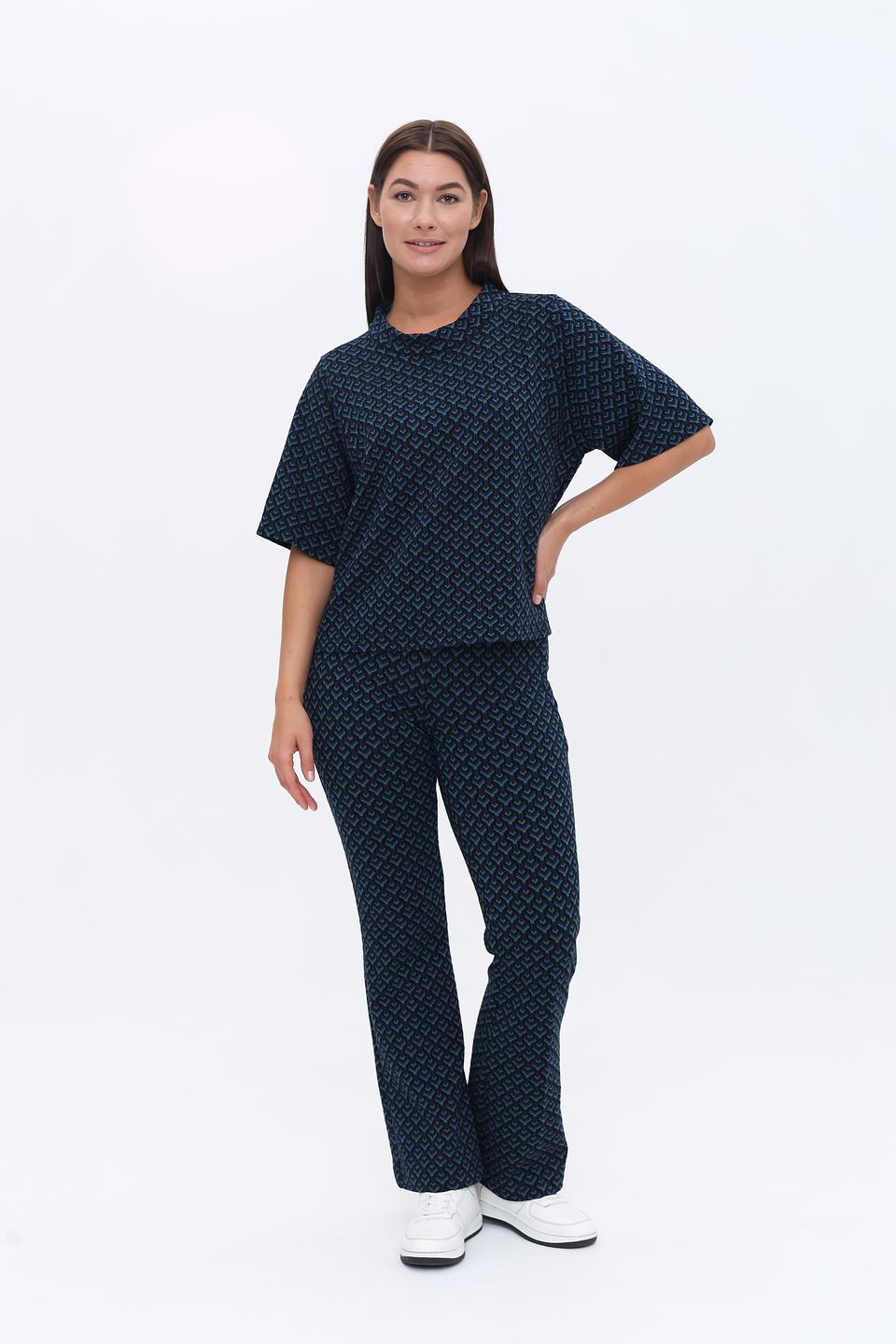 Брюки You Just White с принтом