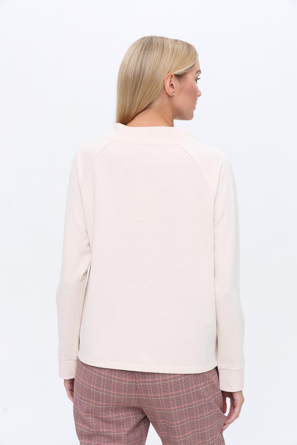 Пуловер Olsen с принтом бежевый