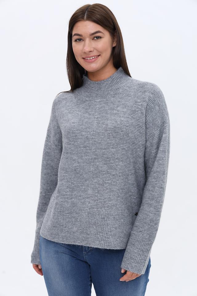 Пуловер Time Zone серый с горлом
