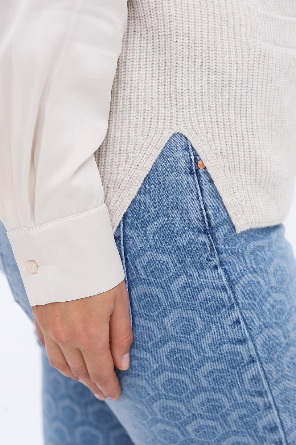 Жилет Oui вязаный бежевый