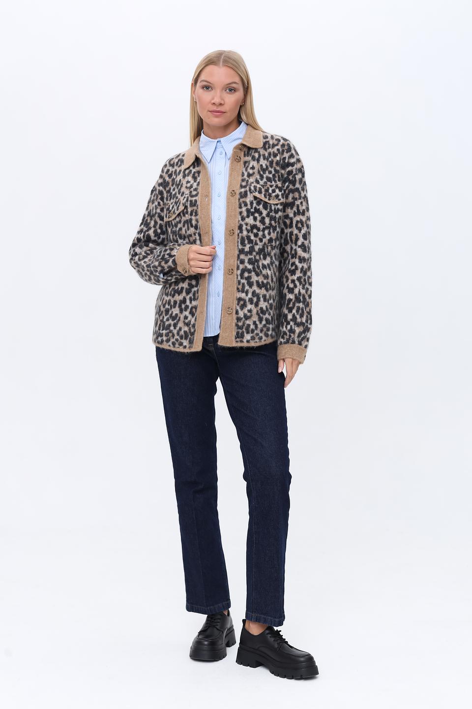 Жакет Oui леопардовый