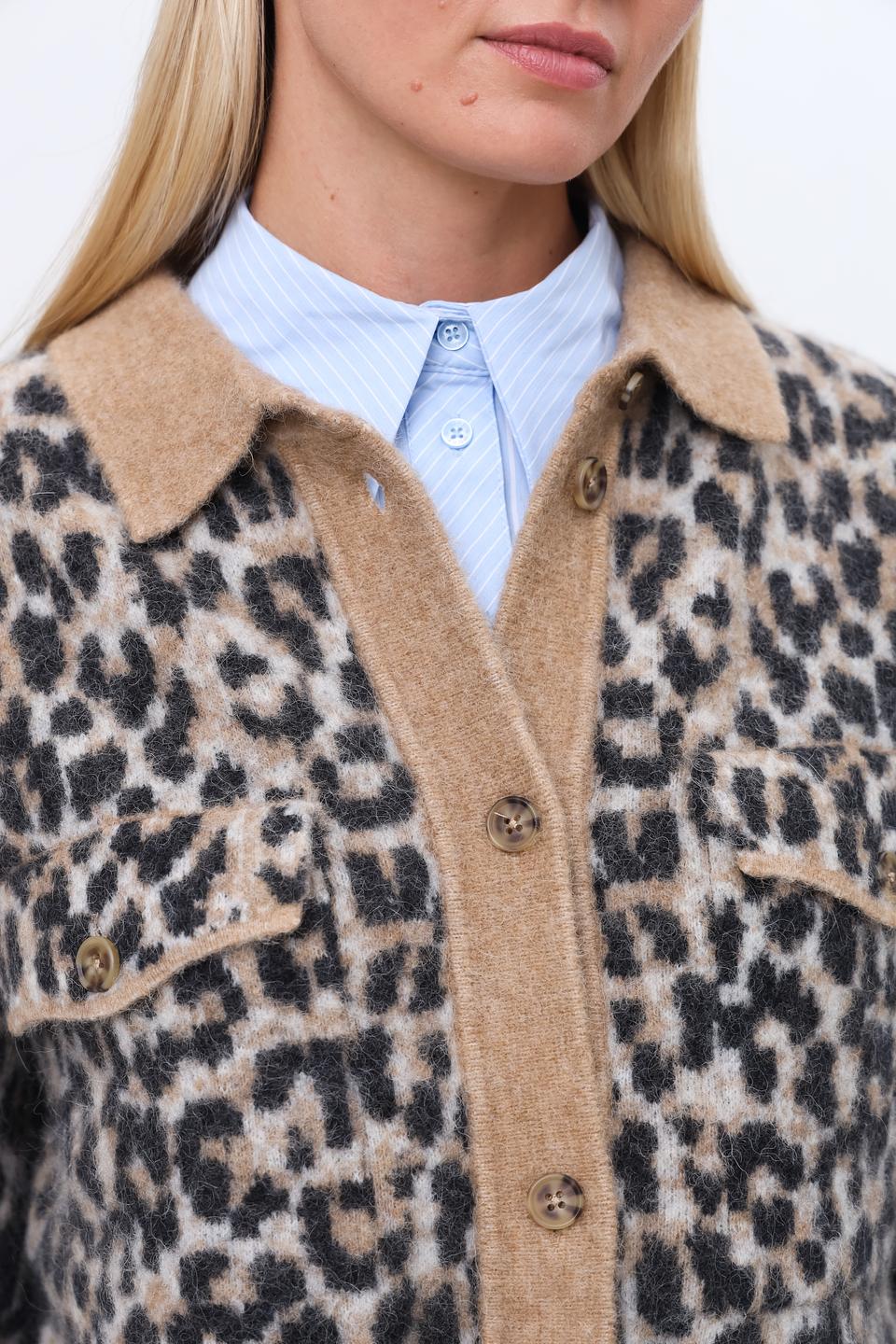 Жакет Oui леопардовый