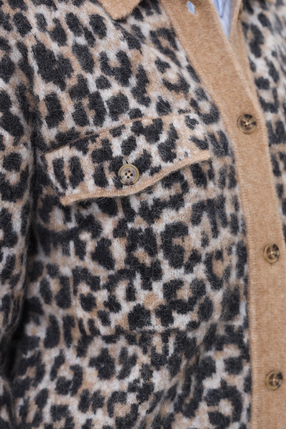 Жакет Oui леопардовый