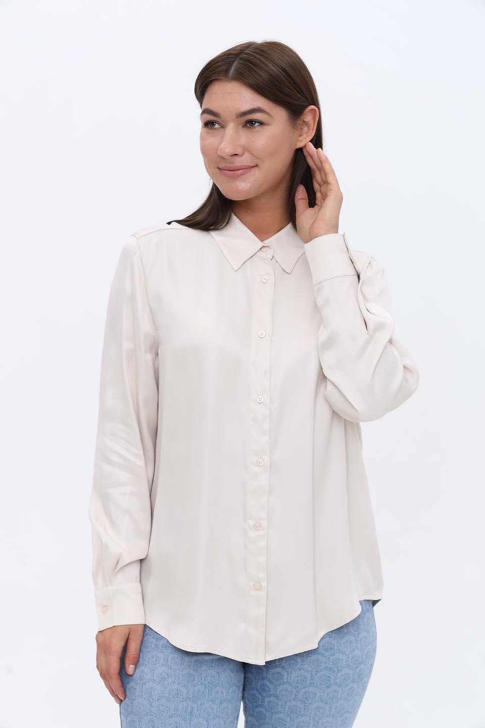 Рубашка Oui женская бежевая