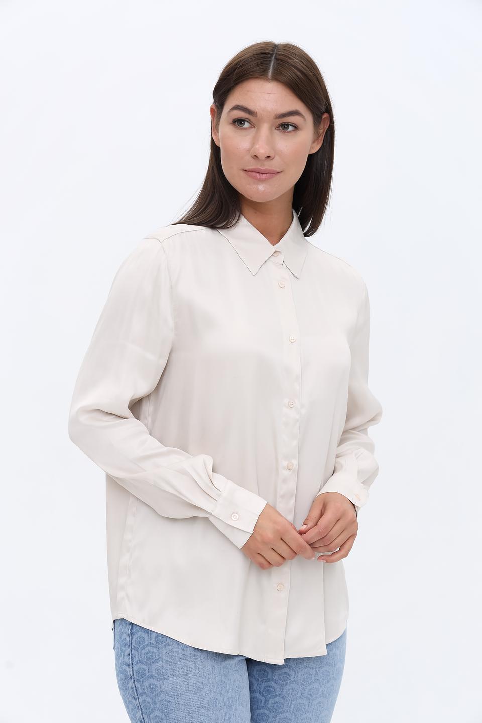 Рубашка Oui женская бежевая