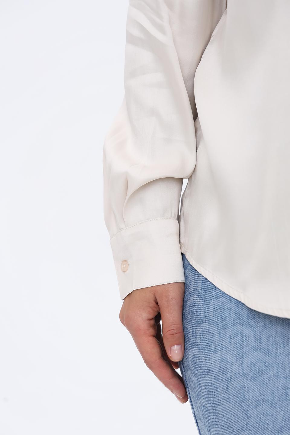 Рубашка Oui женская бежевая