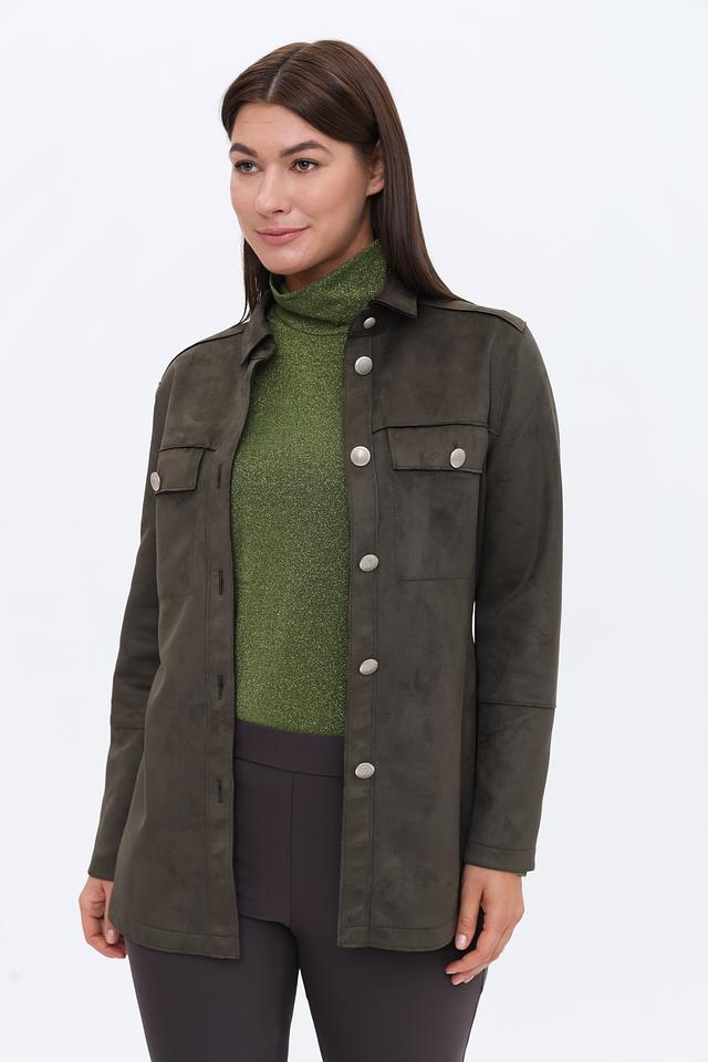 Жакет Bianca из экокожи хаки