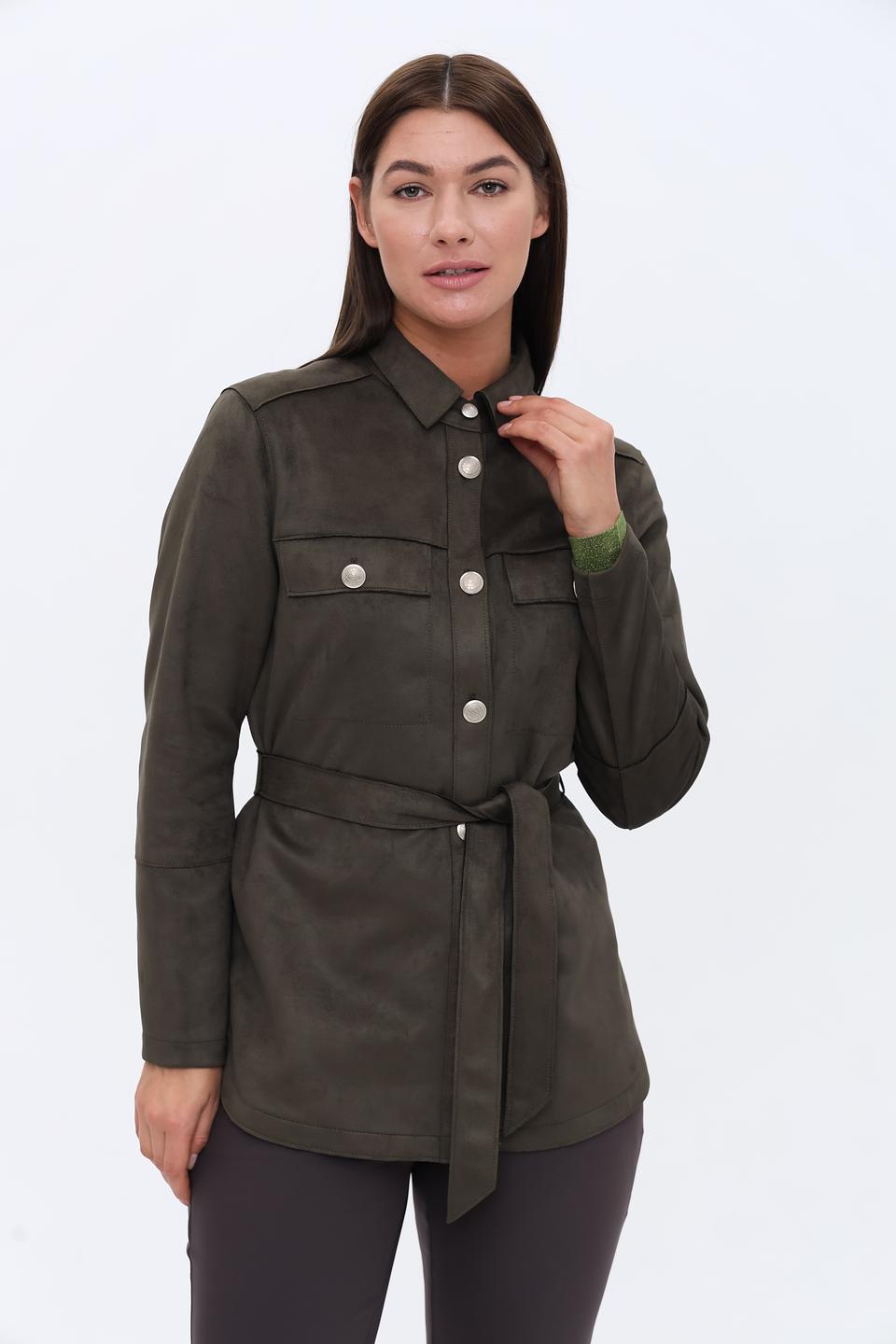 Жакет Bianca из экокожи хаки