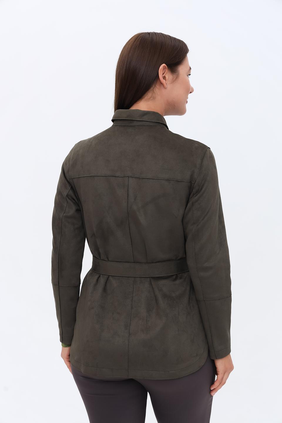 Жакет Bianca из экокожи хаки