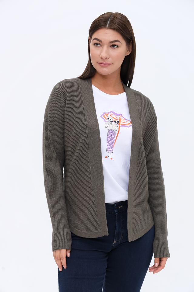 Кардиган Bianca вязаный хаки