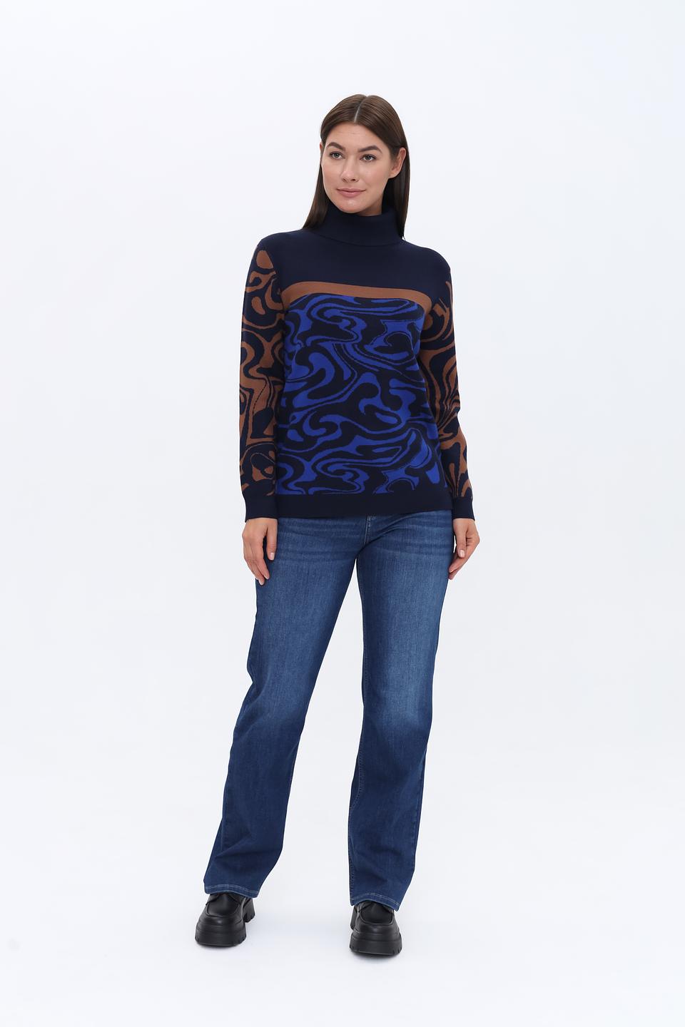 Пуловер Tuzzi с узором синий