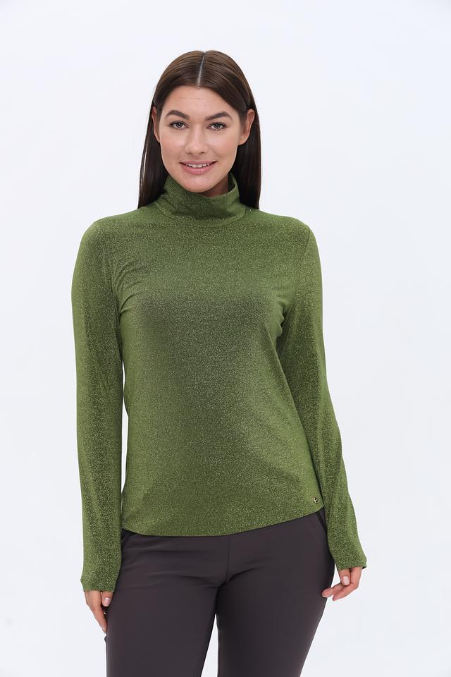 Водолазка Marc Cain с блеском, оливковый