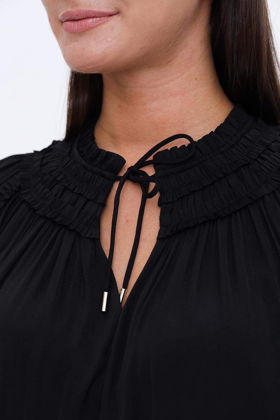 Блуза Marc Cain чёрная с завязкой