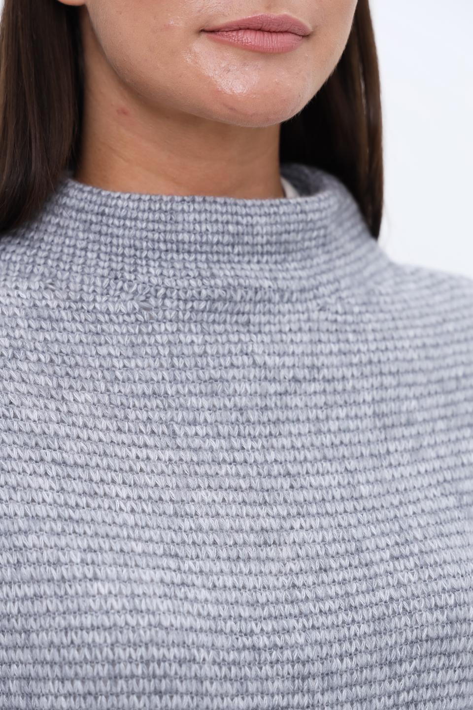 Жилет Lecomte вязаный серый