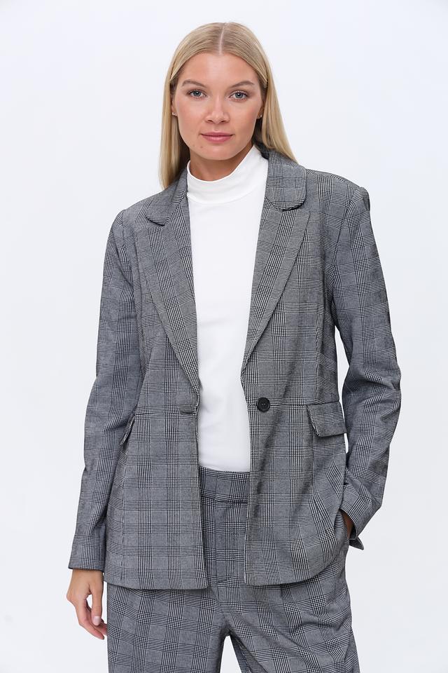 Жакет Monari в клетку серый