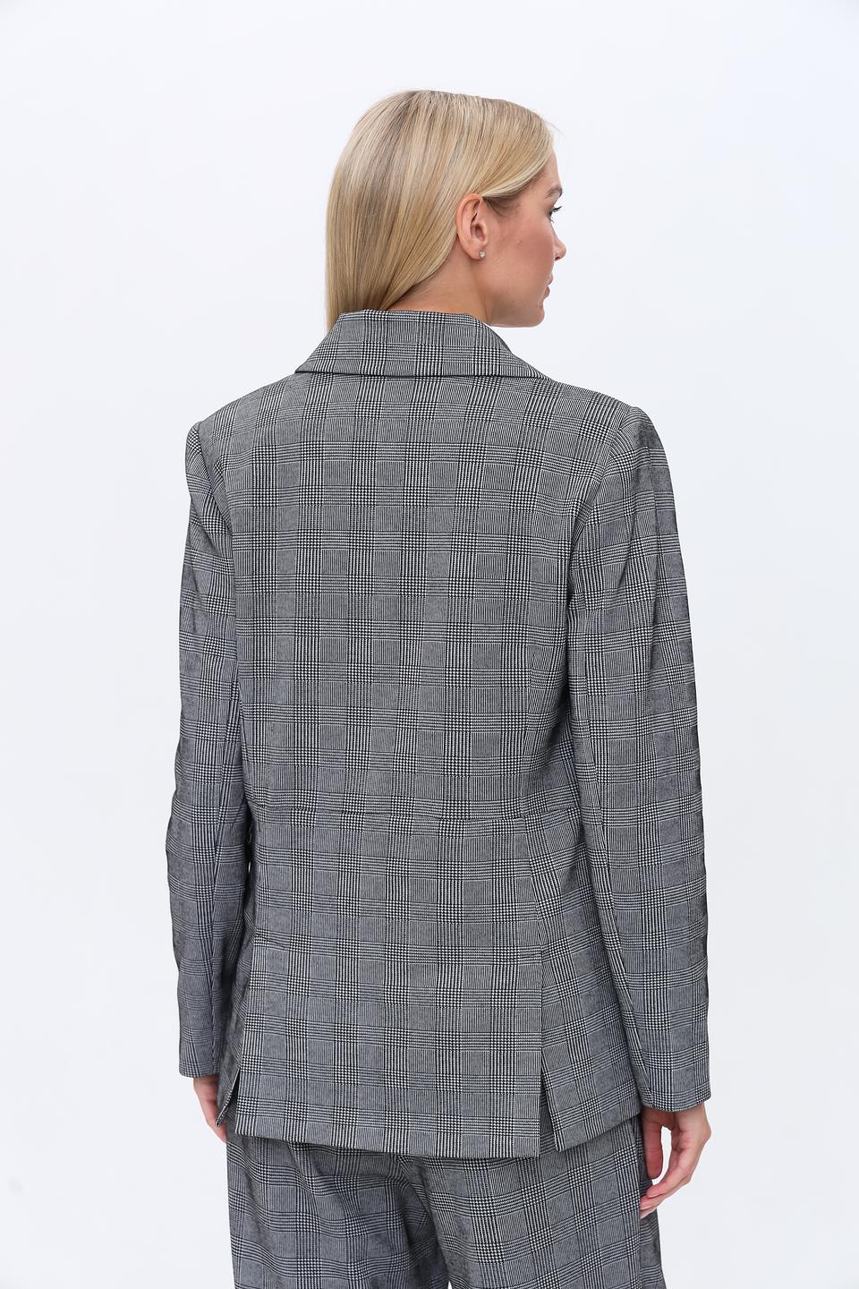 Жакет Monari в клетку серый