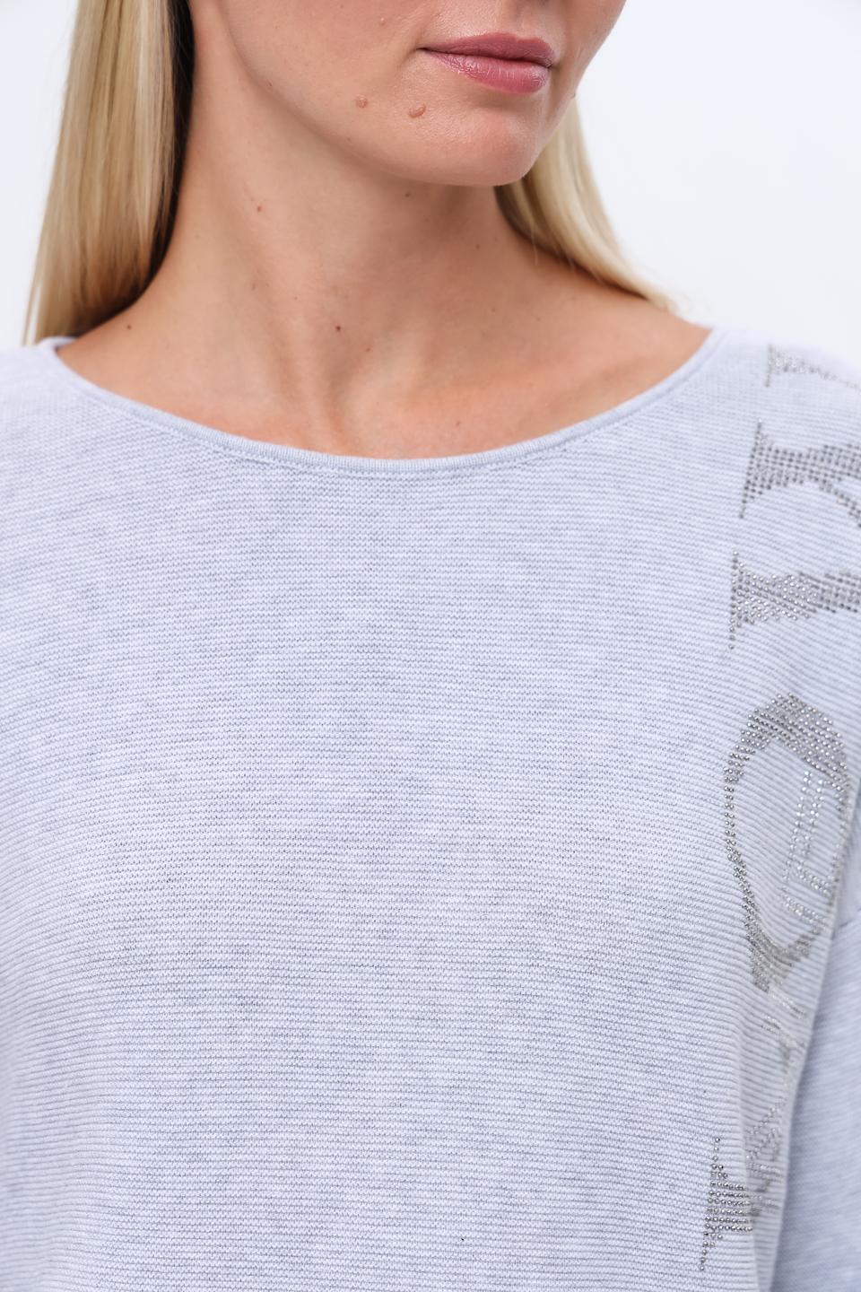 Пуловер Monari серый с декором