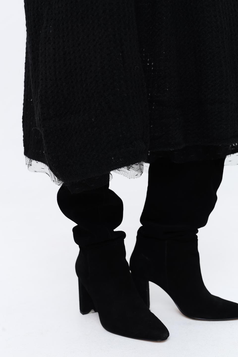 Платье Silvian Heach чёрное с рукавами 3/4