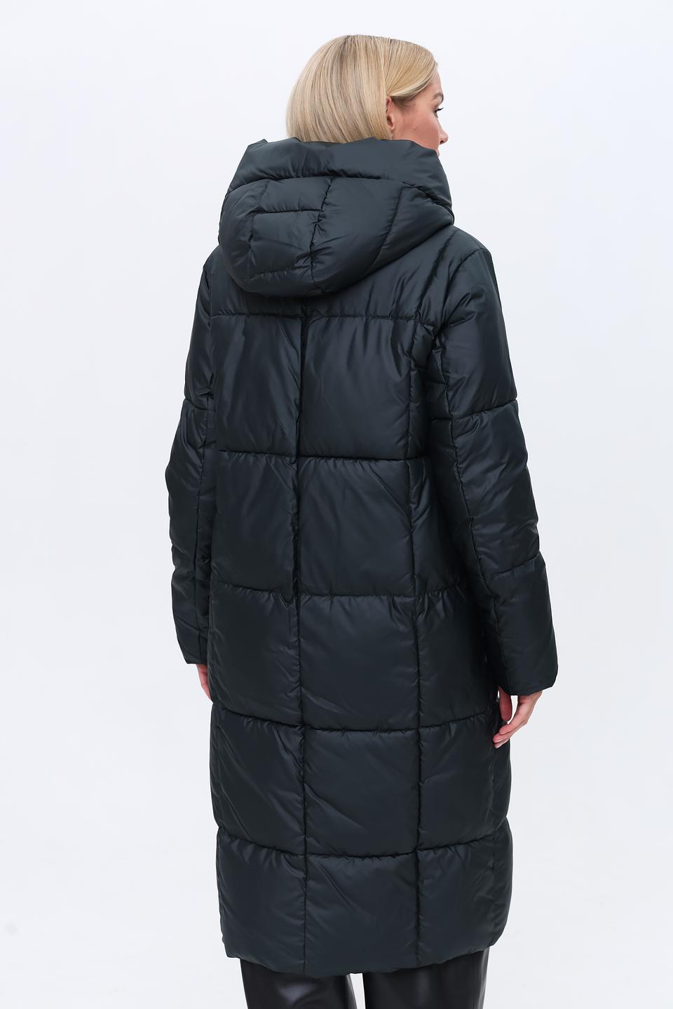 Пальто Pezzo стеганое чёрное