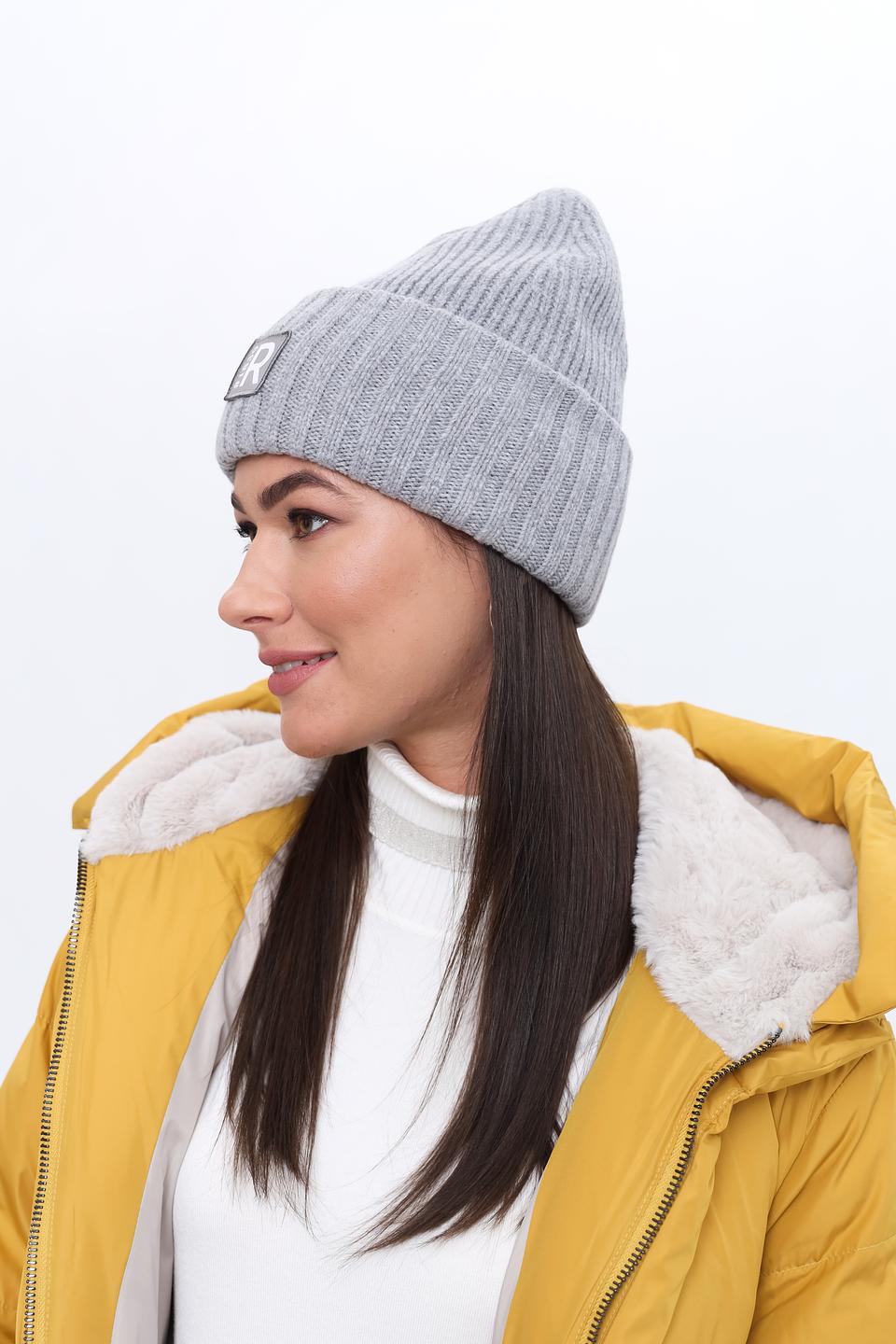 Шапка Roeckl серая с логотипом