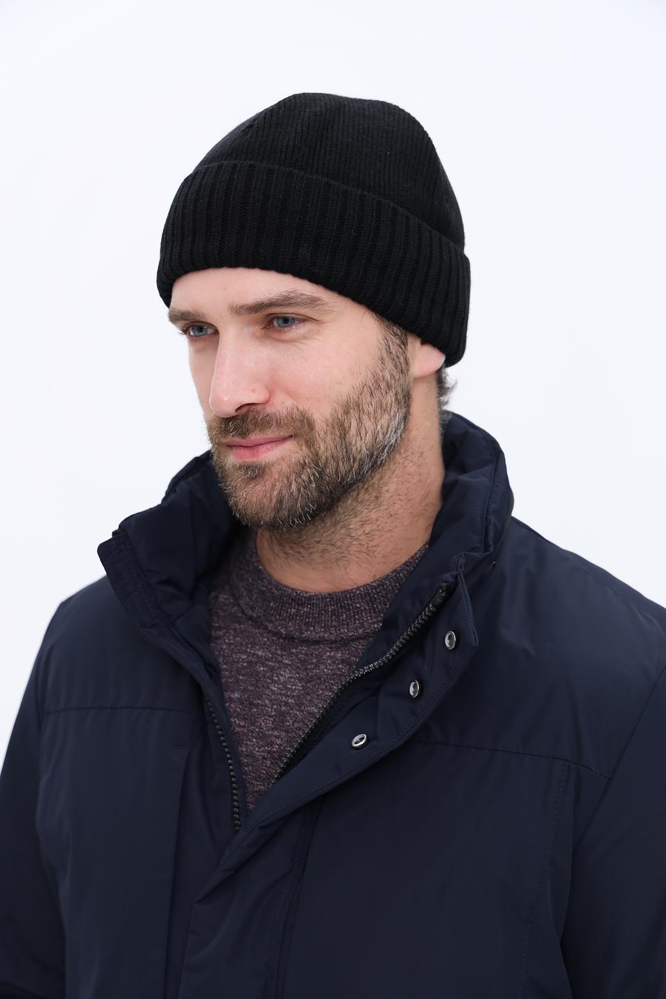 Шапка Marhatter мужская чёрная