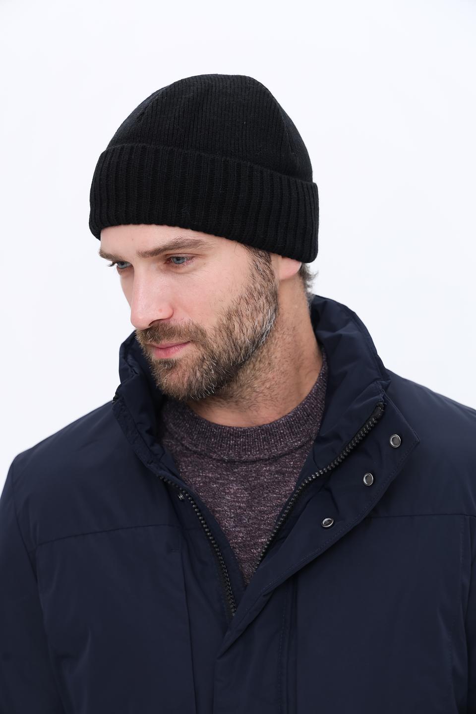 Шапка Marhatter мужская чёрная