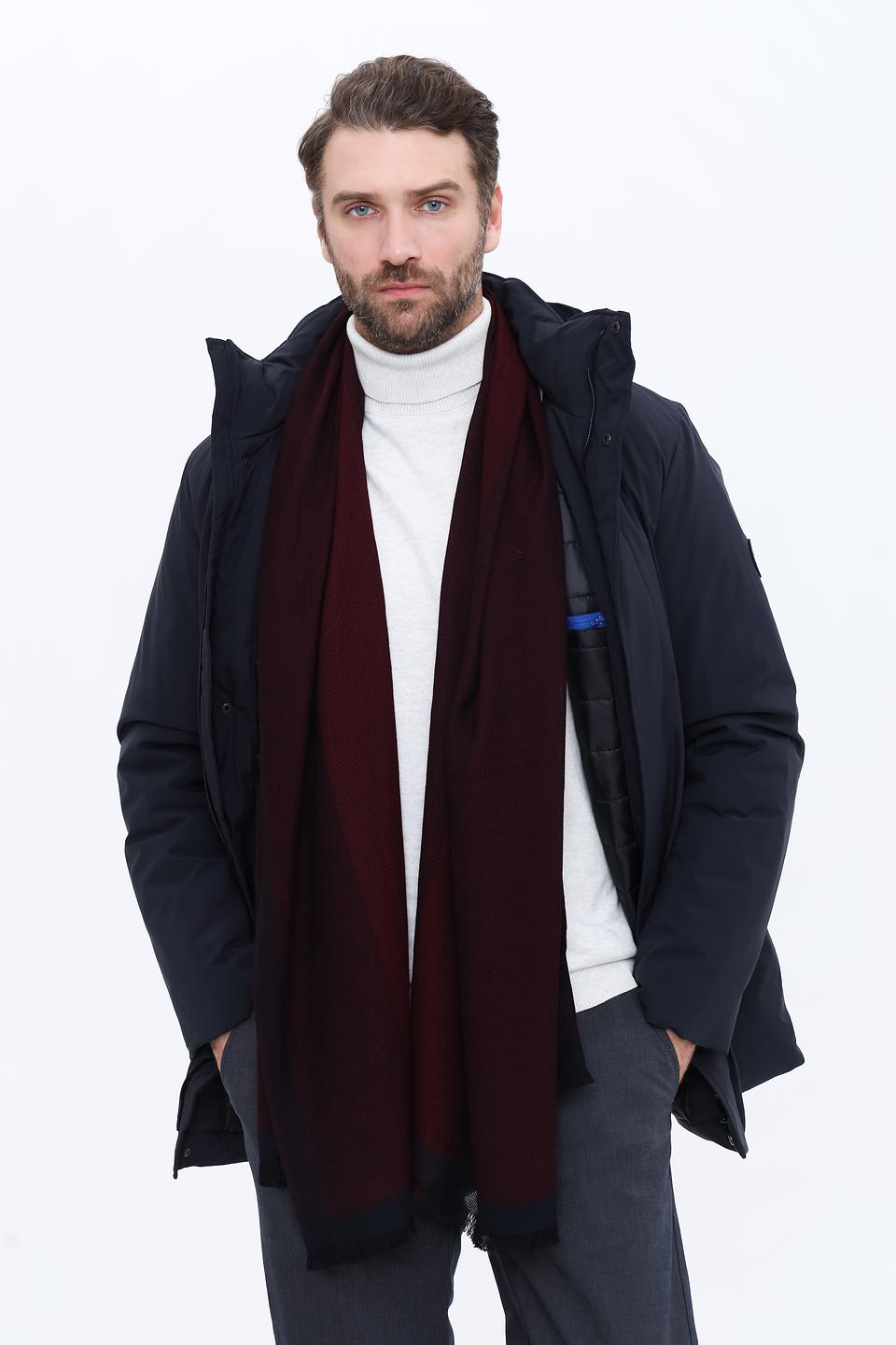 Шарф Bugatti ACC бордовый