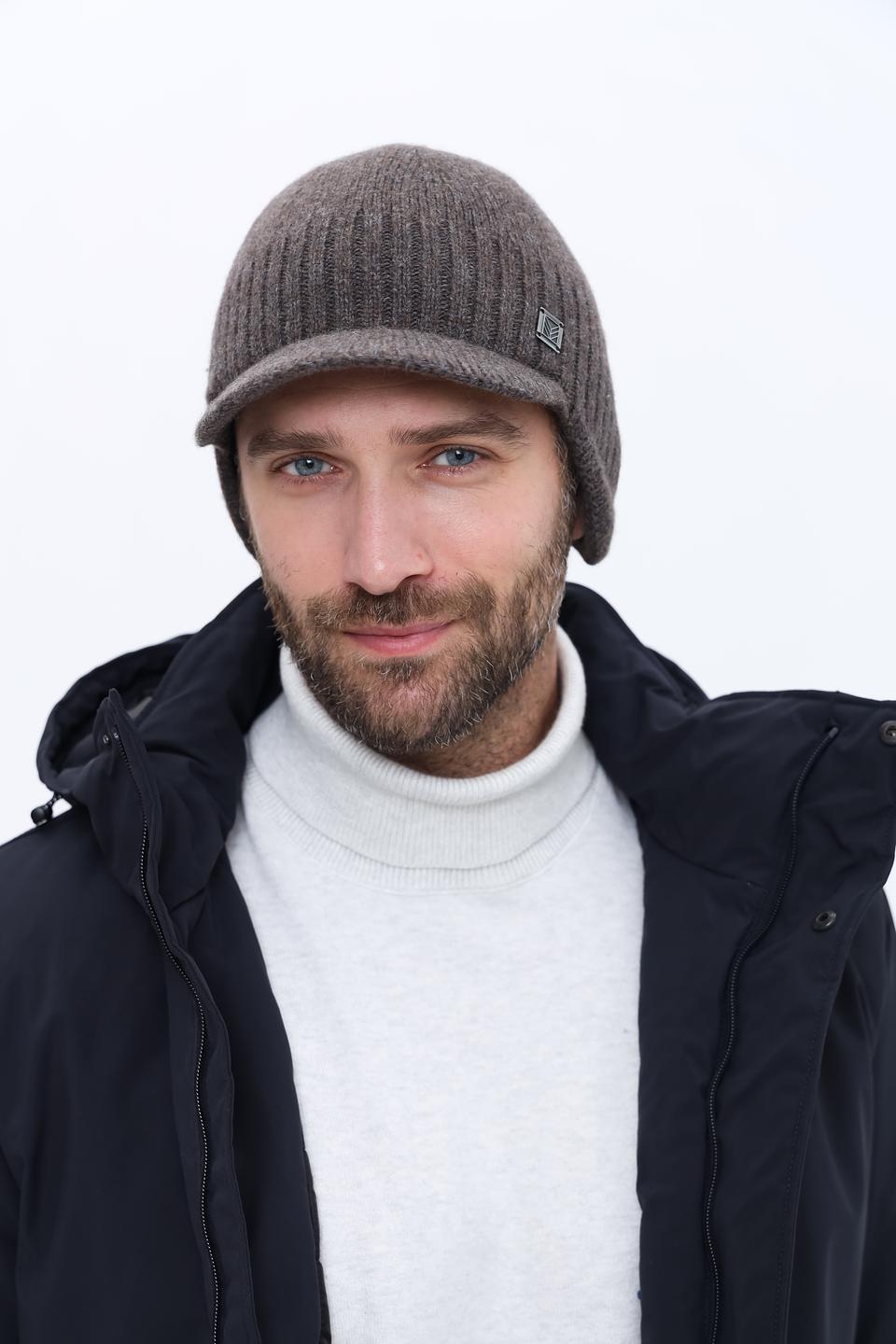 Шапка Marhatter вязаная серая