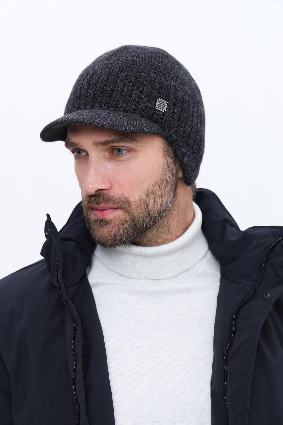 Шапка Marhatter мужская серая