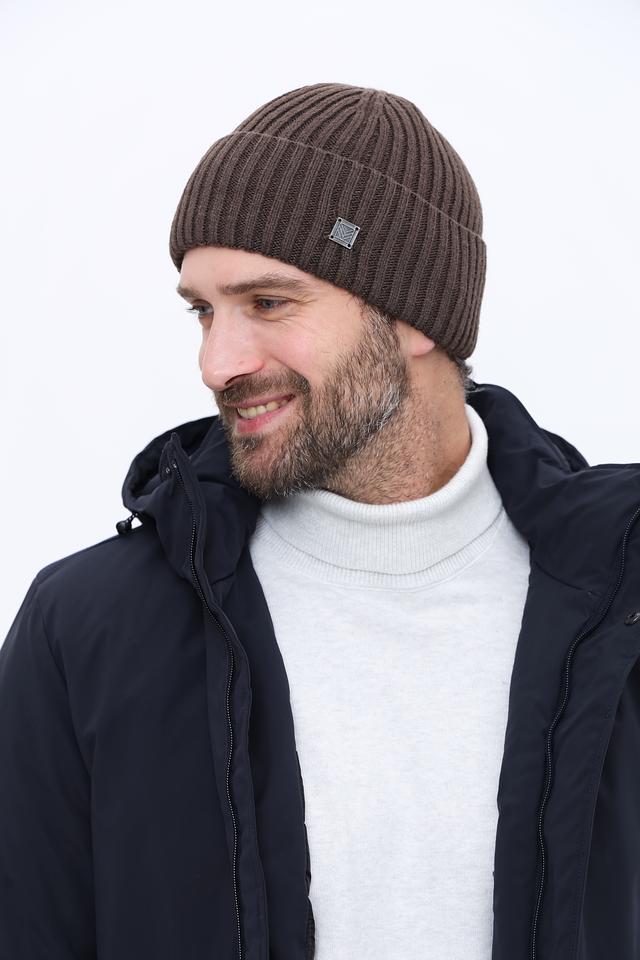 Шапка Marhatter мужская коричневая