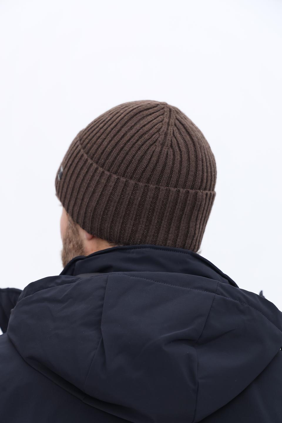 Шапка Marhatter мужская коричневая