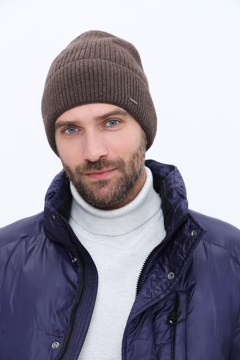 Шапка Marhatter мужская коричневая