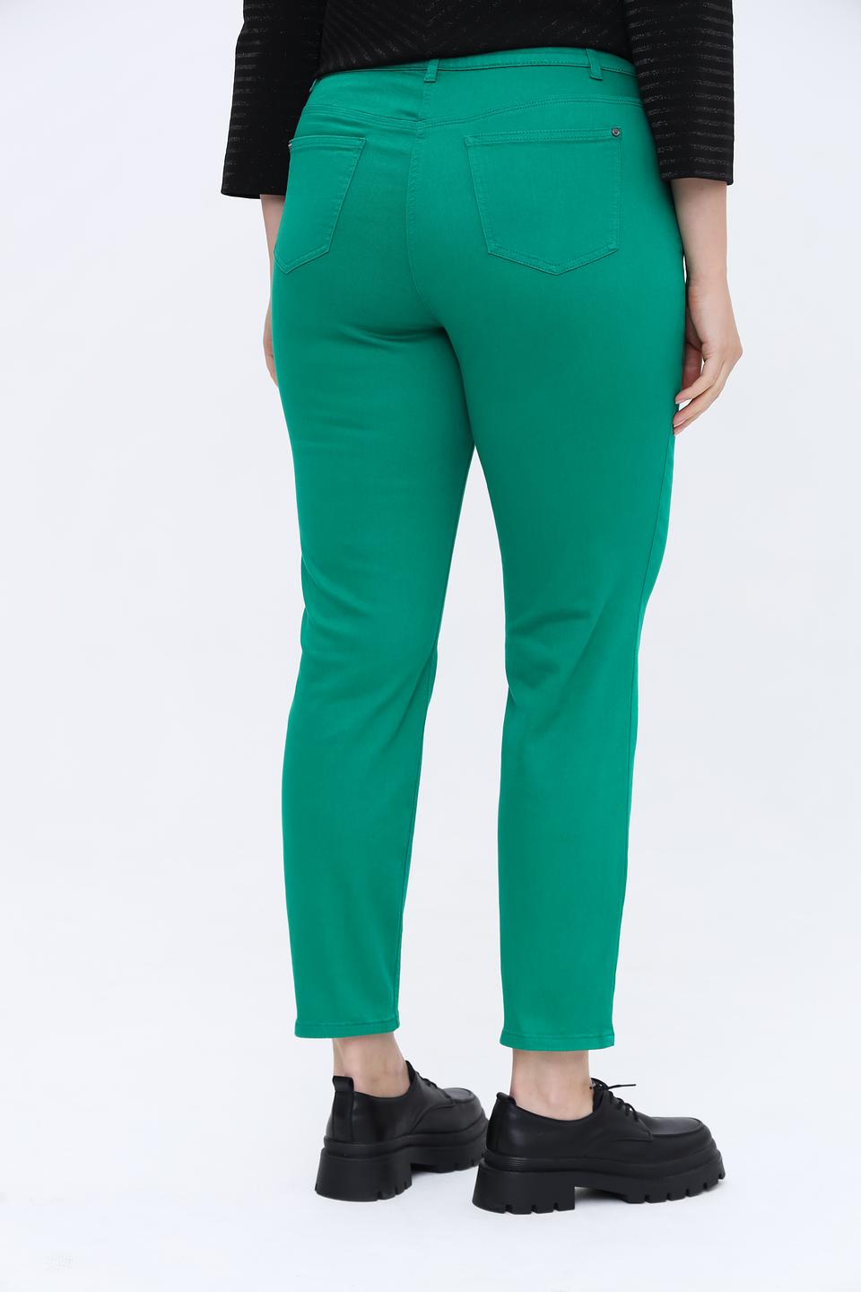 Джинсы Samoon изумрудные