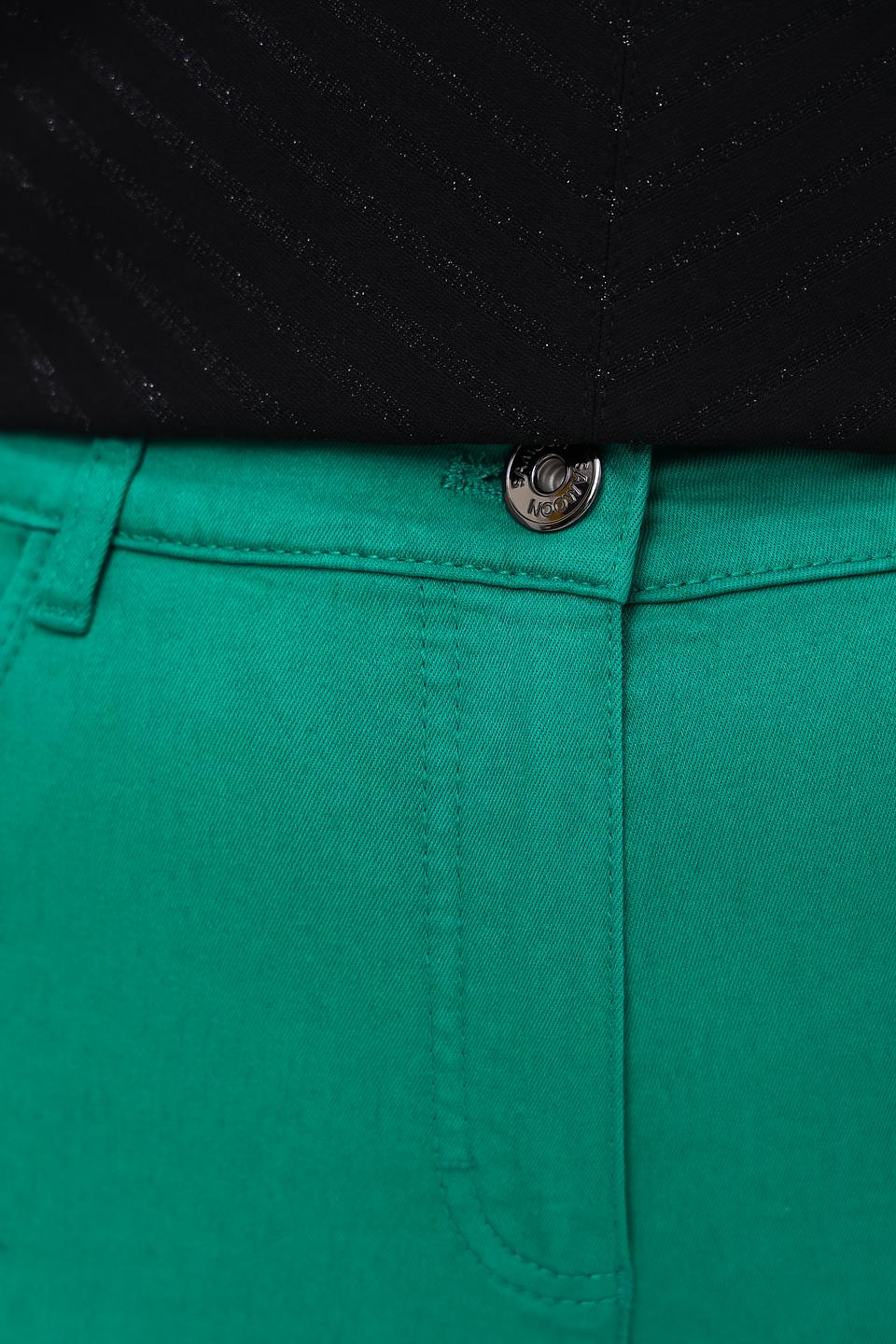 Джинсы Samoon изумрудные