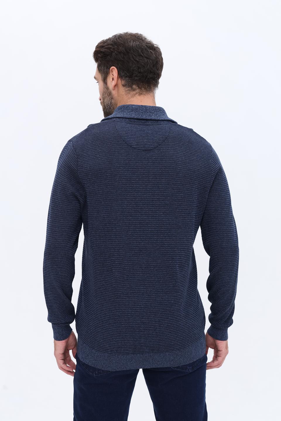 Джемпер Casa Moda с молнией синий