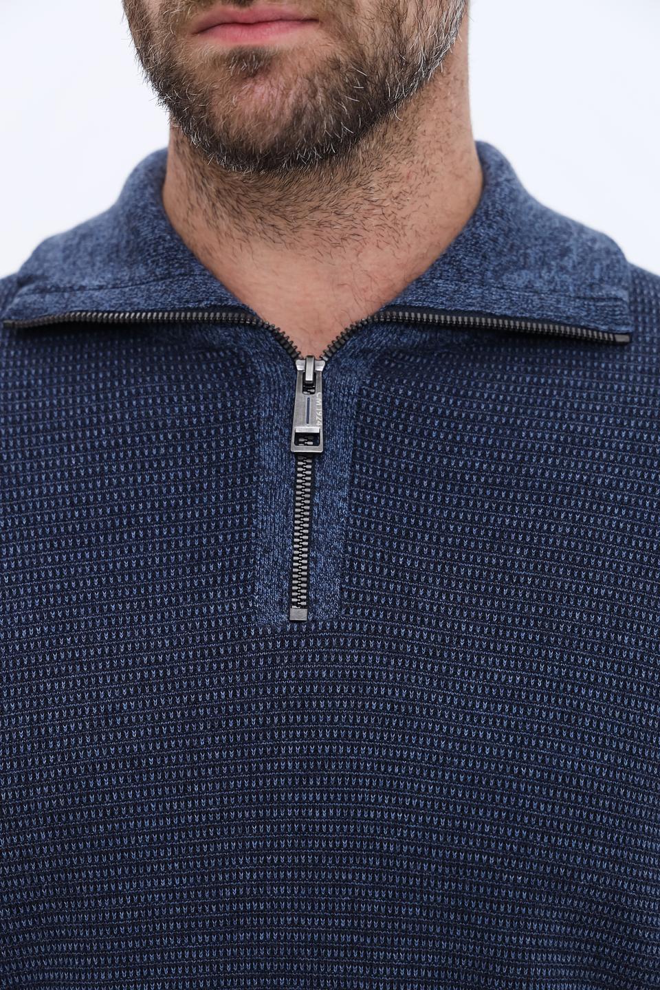 Джемпер Casa Moda с молнией синий