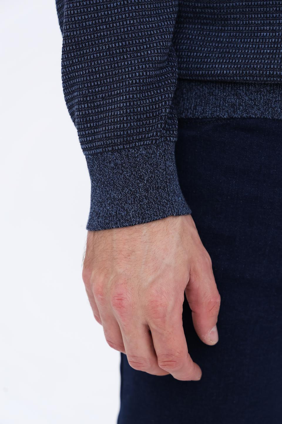 Джемпер Casa Moda с молнией синий