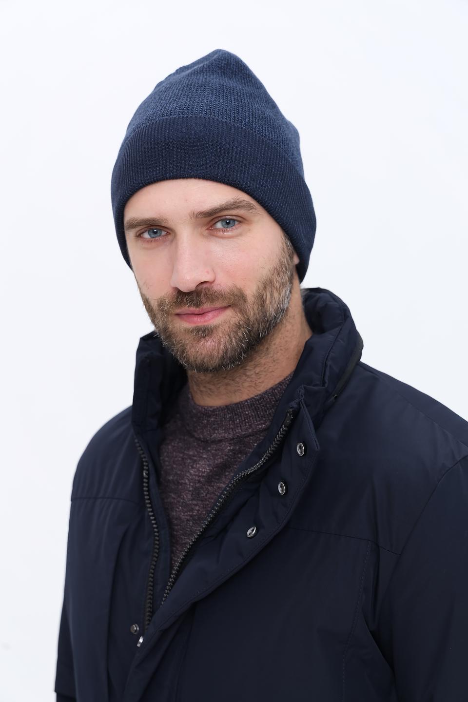 Шапка Casa Moda мужская тёмно-синяя