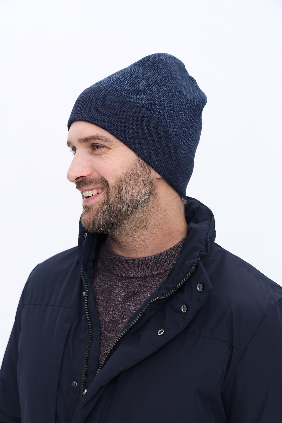 Шапка Casa Moda мужская тёмно-синяя