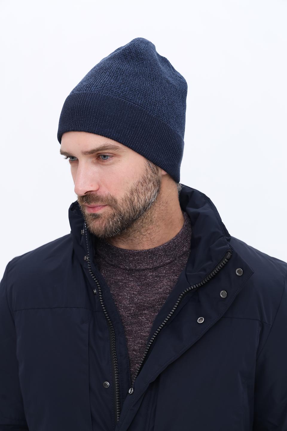 Шапка Casa Moda мужская тёмно-синяя