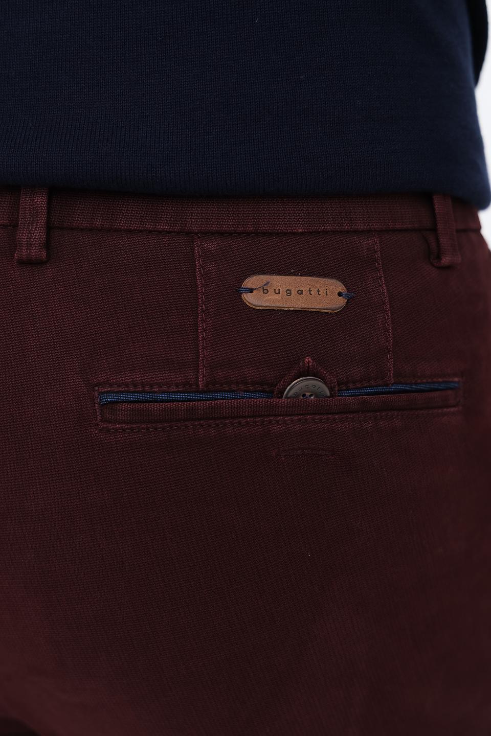 Брюки Bugatti бордовые