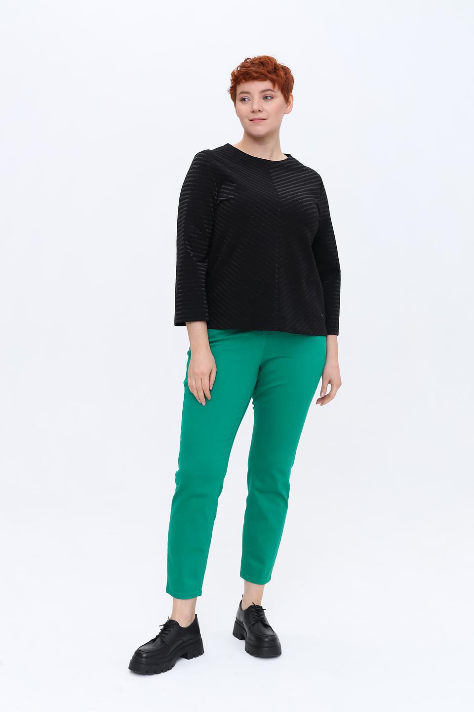 Пуловер Bianca чёрный с узором