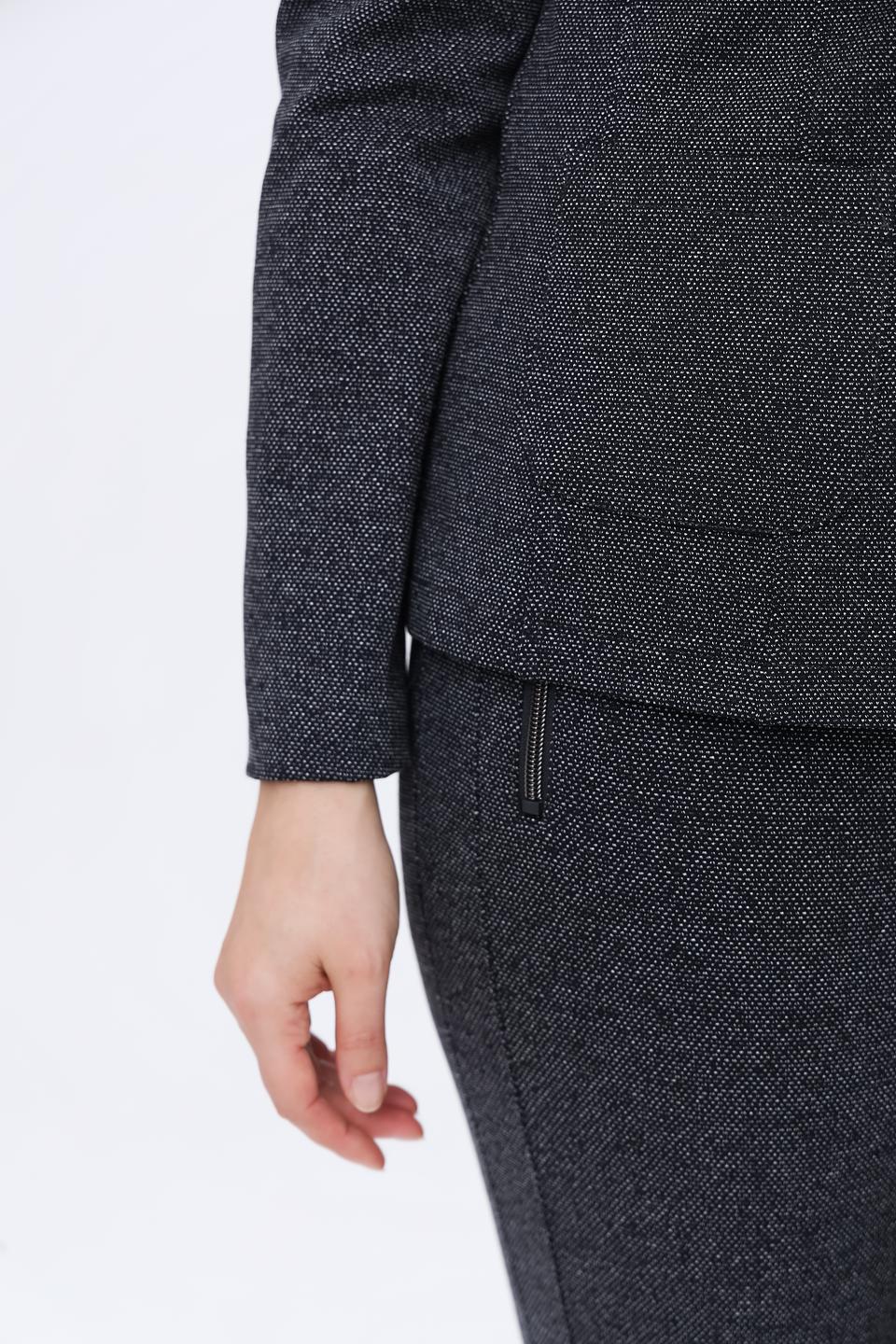 Жакет Lebek в клетку серый