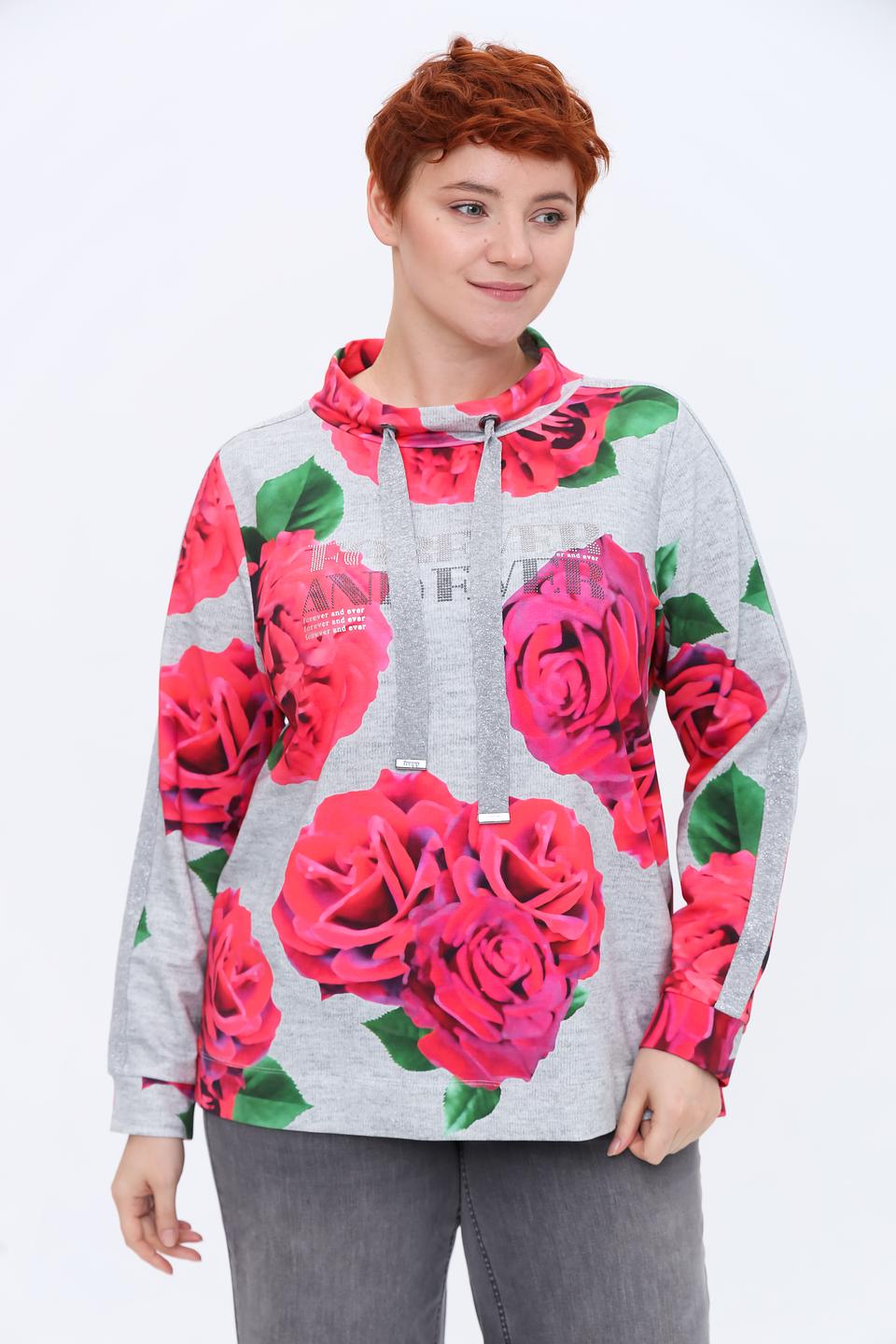 Пуловер Frapp с розами