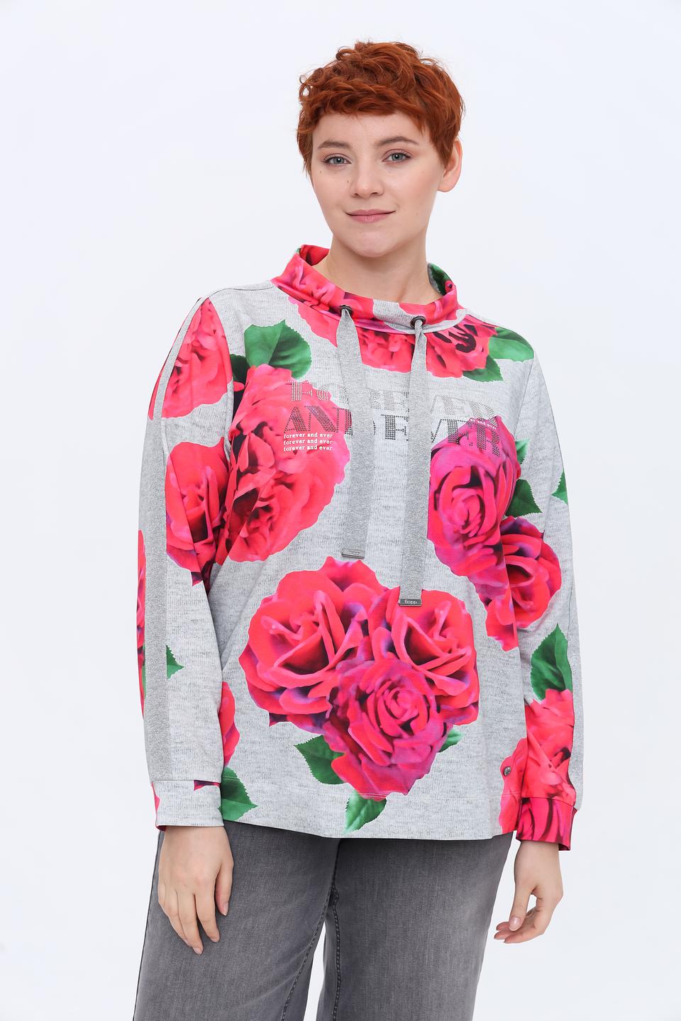 Пуловер Frapp с розами