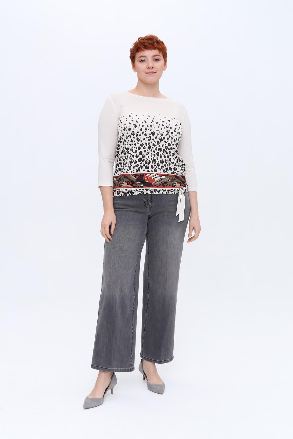 Лонгслив Frank Walder с леопардовым принтом