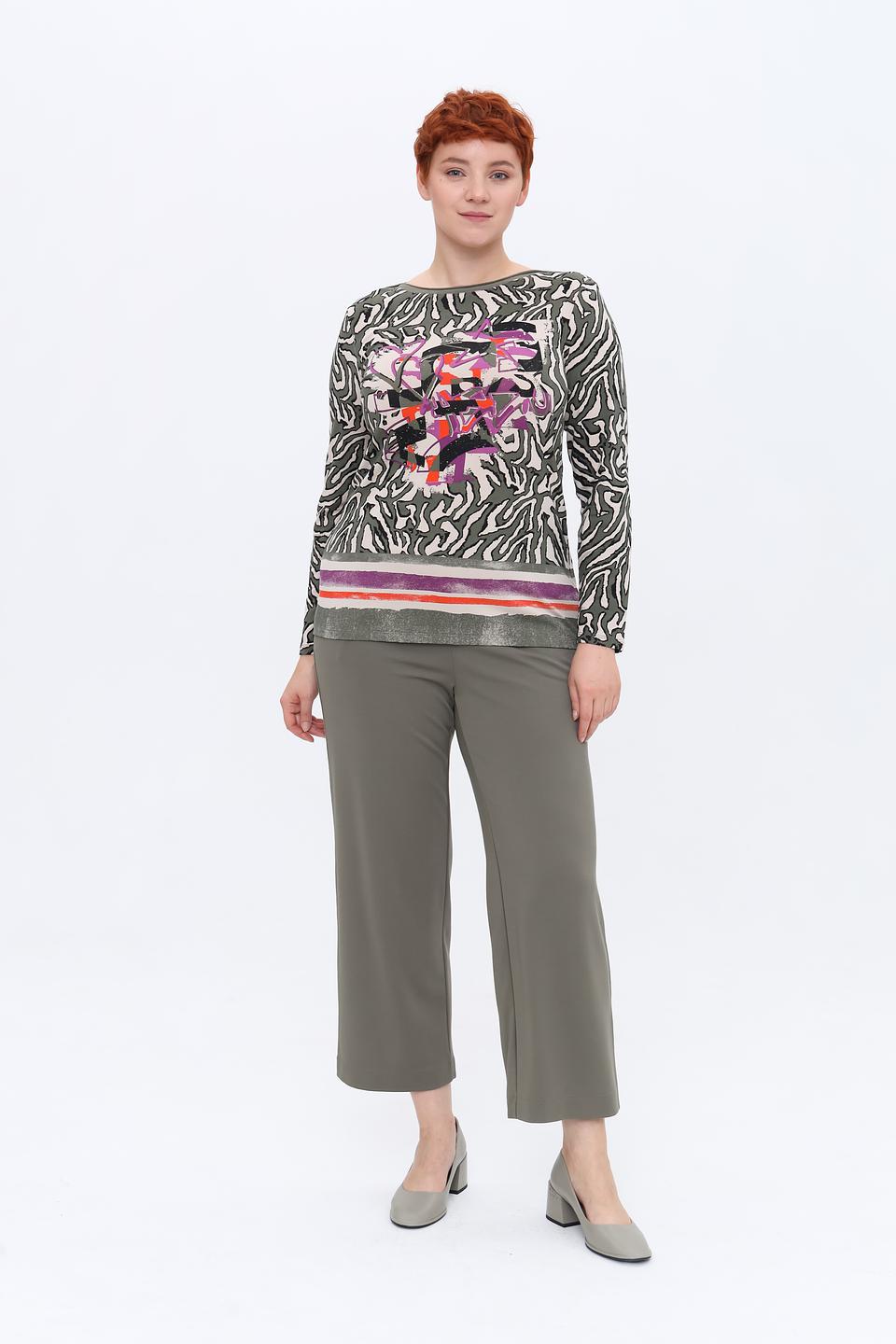 Лонгслив Lebek с принтом