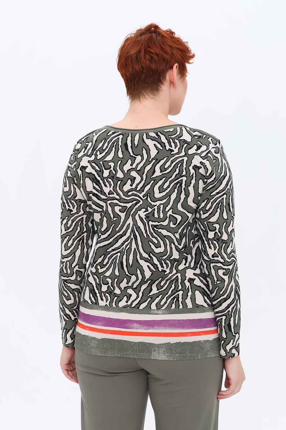 Лонгслив Lebek с принтом