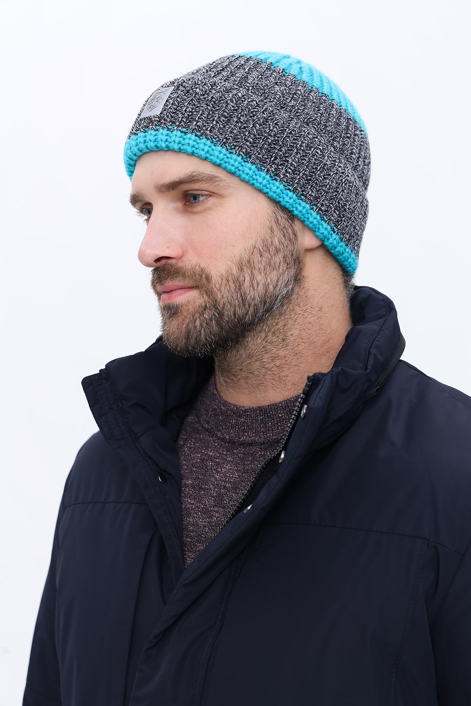 Шапка Marhatter вязаная бирюзовая