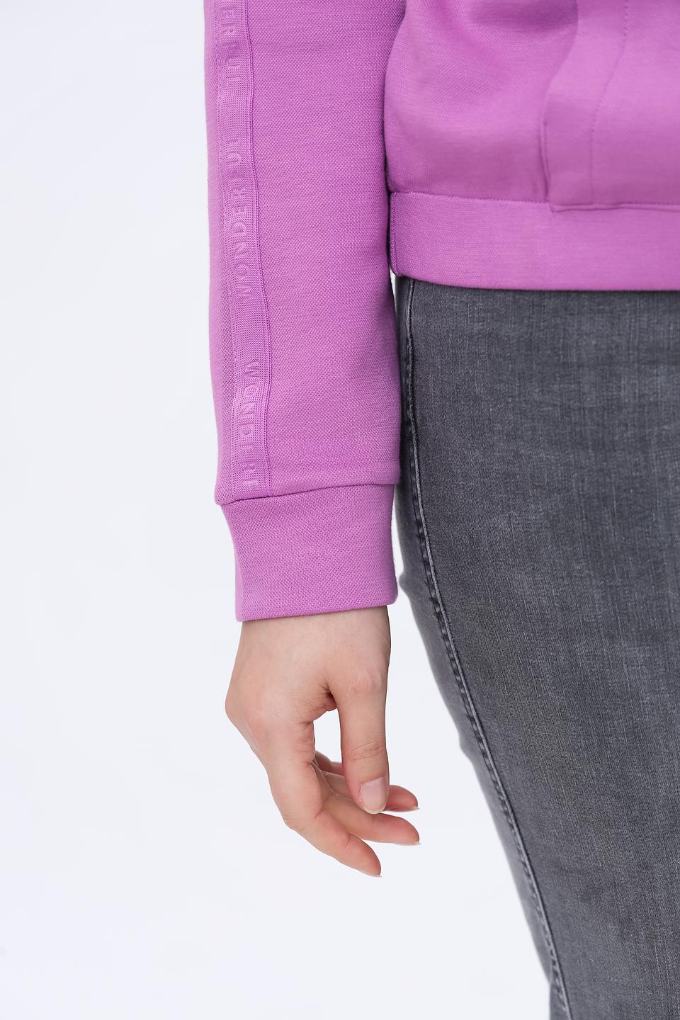 Толстовка Lebek на молнии лавандовая